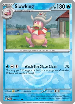 Slowking Poke ball Holo 19